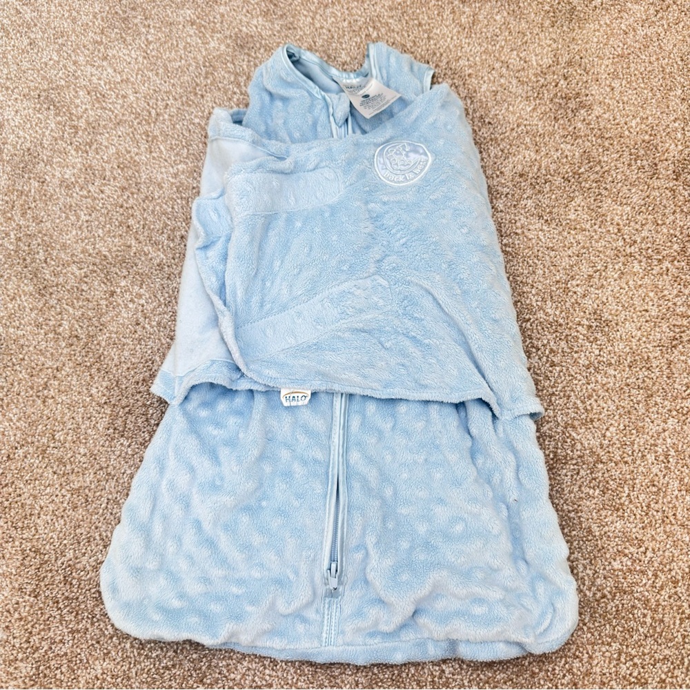 HALO Newborn Light Blue SleepSack Swaddle Wrap 0033 - Picture 10 of 10